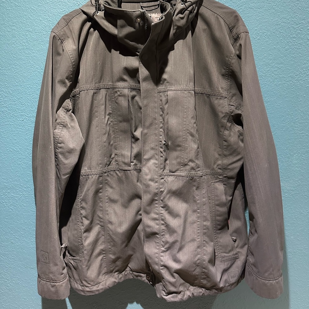 REI Element Charcoal Hooded Jacket